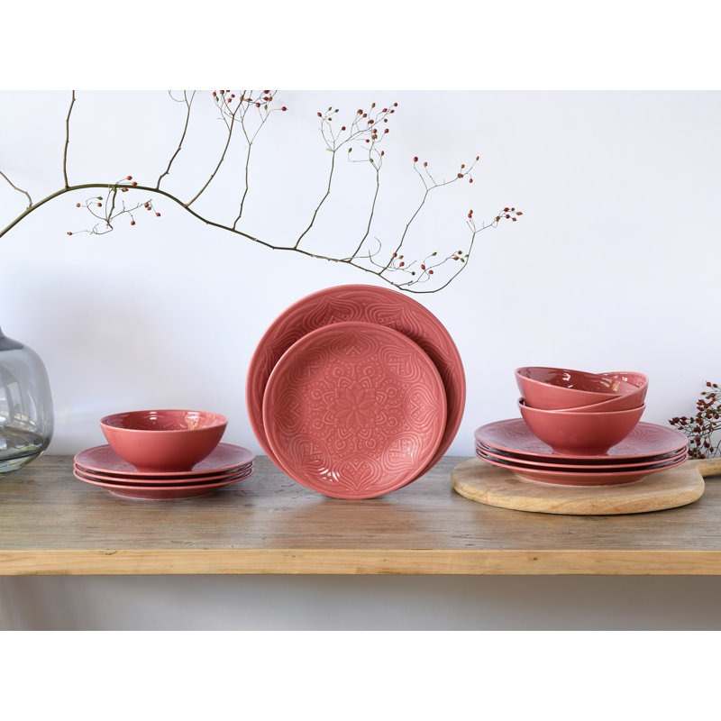 Piece Porcelain China Dinnerware Set - Service for 4