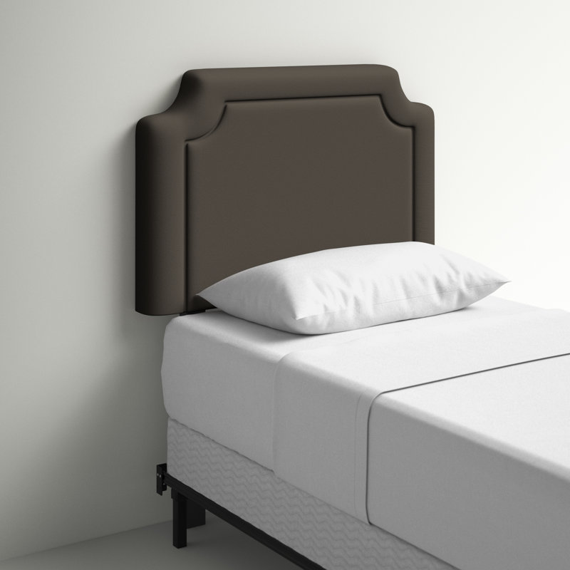 Pocola Upholstered Headboard, Full, White Performance Twill
