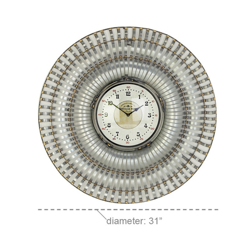 Henton Metal Wall Clock