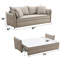 Canapé moderne, lit escamotable avec rangement-156432963