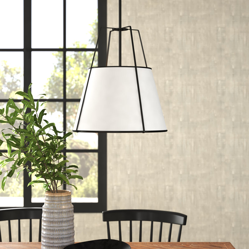 Rosalyn 1 - Light Single Empire Pendant, Black, Walnut