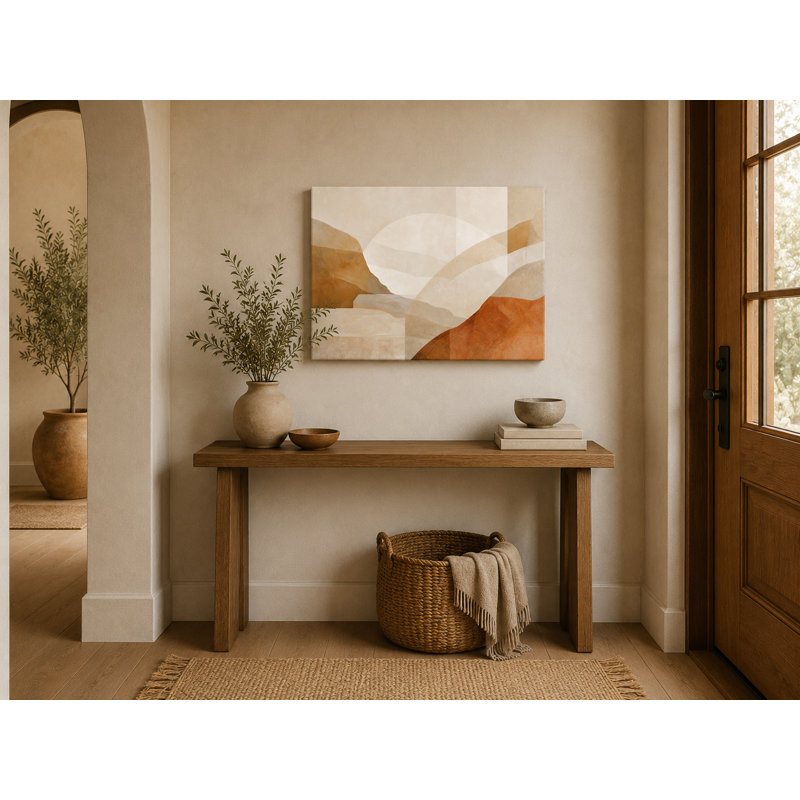 «Desert Curve Study - Warm Abstract Landscape», estampe numérique sur toile tendue, 24"H x 36"W x 1.5"D