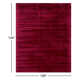 Fennel Handmade Viscose Red Rug