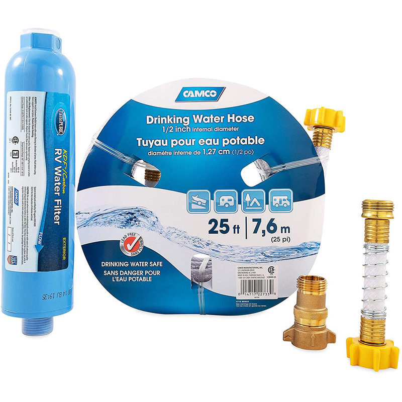 Tuyau d'eau douce et filtre de filtration Camco 40010 Marine RV Camper