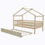 Lit maison en bois avec lit gigogne Billingsy-88594909