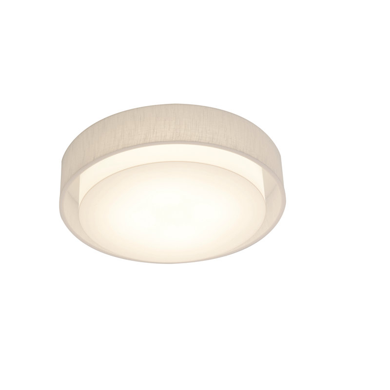 Killead Flush Mount, Linen White