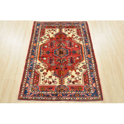 Fayma One-of-a-Kind 3'11'' X 5'4'' 1990s Wool Area Rug White