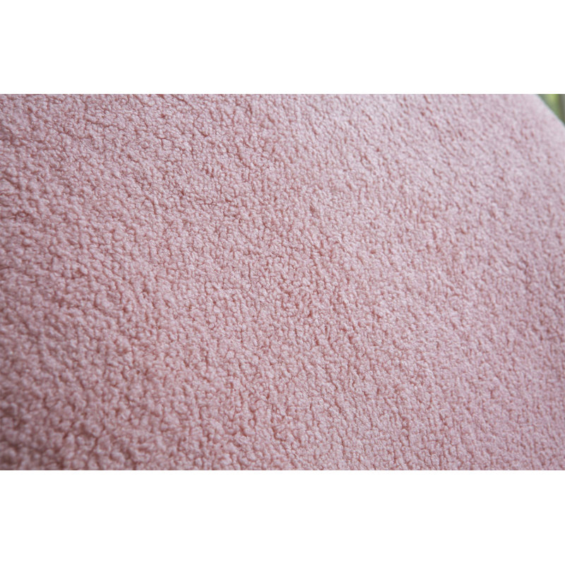 Chaise d'appoint Eshawn, Rose 100 % polyester