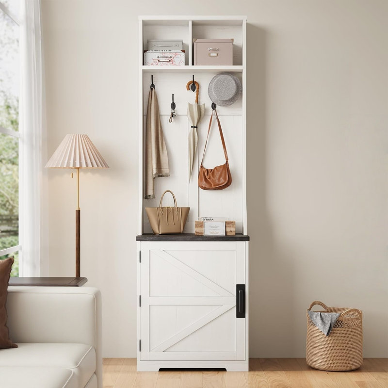 Entryway Hall Tree with Shoe Storage
