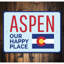 Enseigne en aluminium Aspen Colorado-58289493