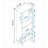 Amettes 60" White Modern Abstract Open Shelving Unit