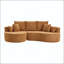 Canapé modulaire courbé 106 po avec méridienne-1874687583