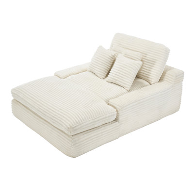 53.54" W Single Lounger Couch Sleeper Chair Bed