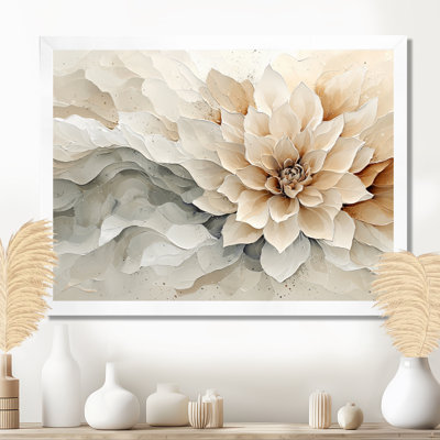 Jacquana Modern Twist Of Dahlia Flower II - Dahlia Wall Art
