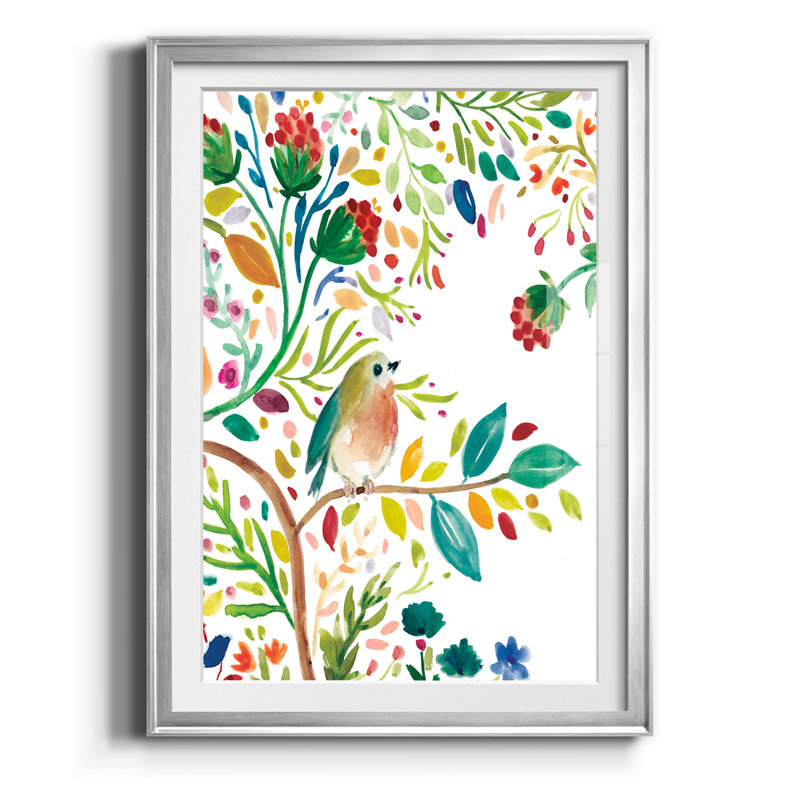 Morning Song I - Cadre photo, reproduction d'art sur papier, H 26,5 po x l 36,5 po x P 1,5 po, Argent