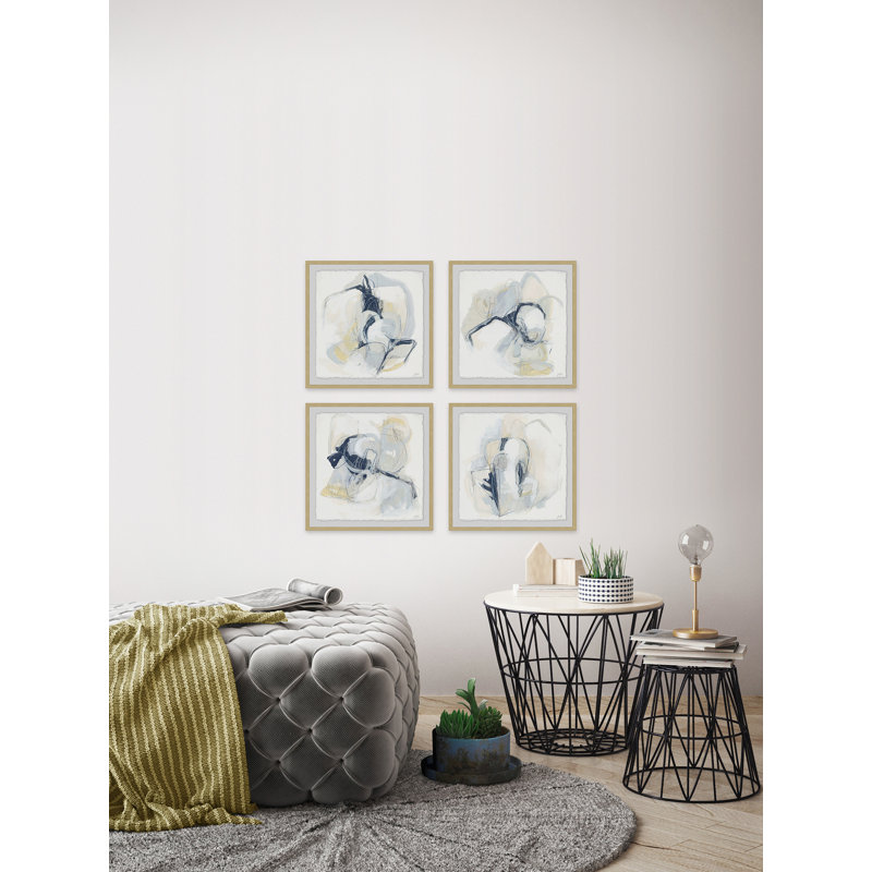 Pastel Sketches - 4 Piece Single Picture Frame Set, 18" H x 18" W
