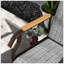Banc oscillant d'extérieur pour 2 personnes, causeuse de balançoire de patio avec filet respirant, table, structure en acier pour le jardin, la cour arrière, le porche
