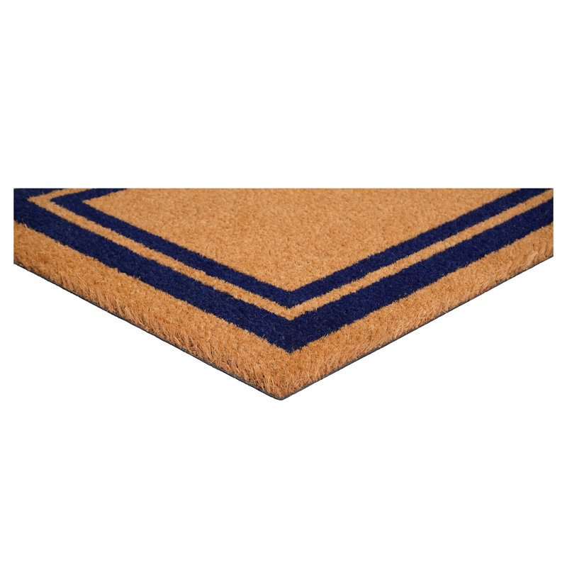 Tapis d'entrée antidérapant Mariah, 2 pi x 3 pi, Bleu foncé