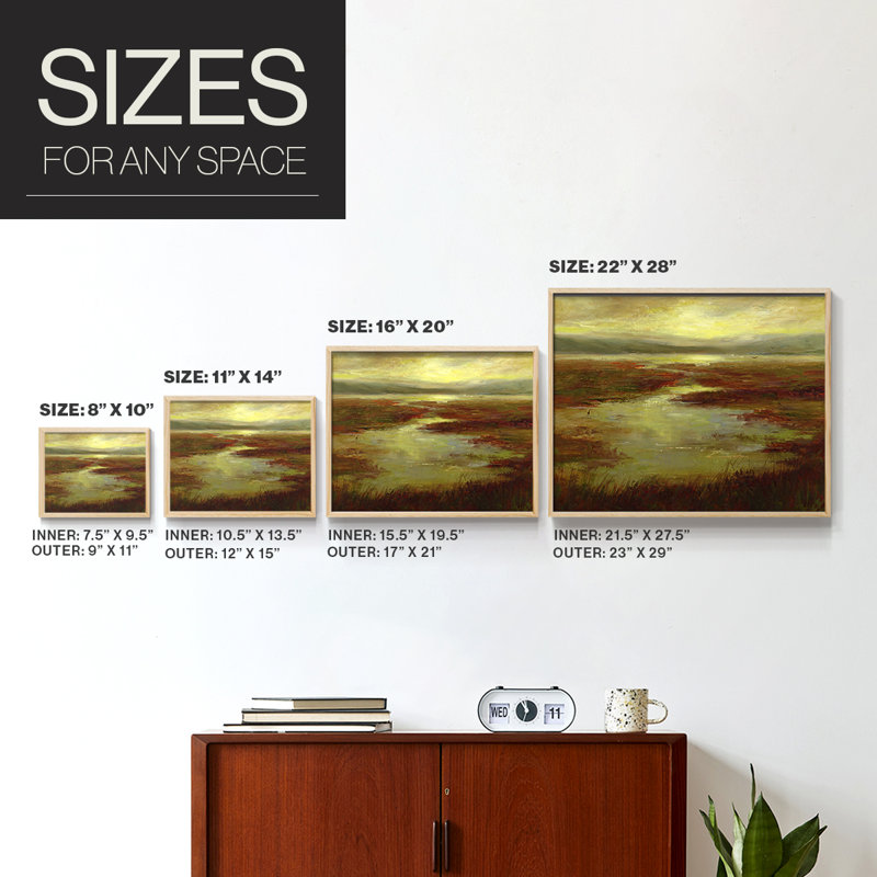 Coastal Views V -Framed Print - Restickable, 16" H x 20" W, Natural