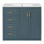 Meuble-lavabo 36 po avec lavabo en céramique-711483268