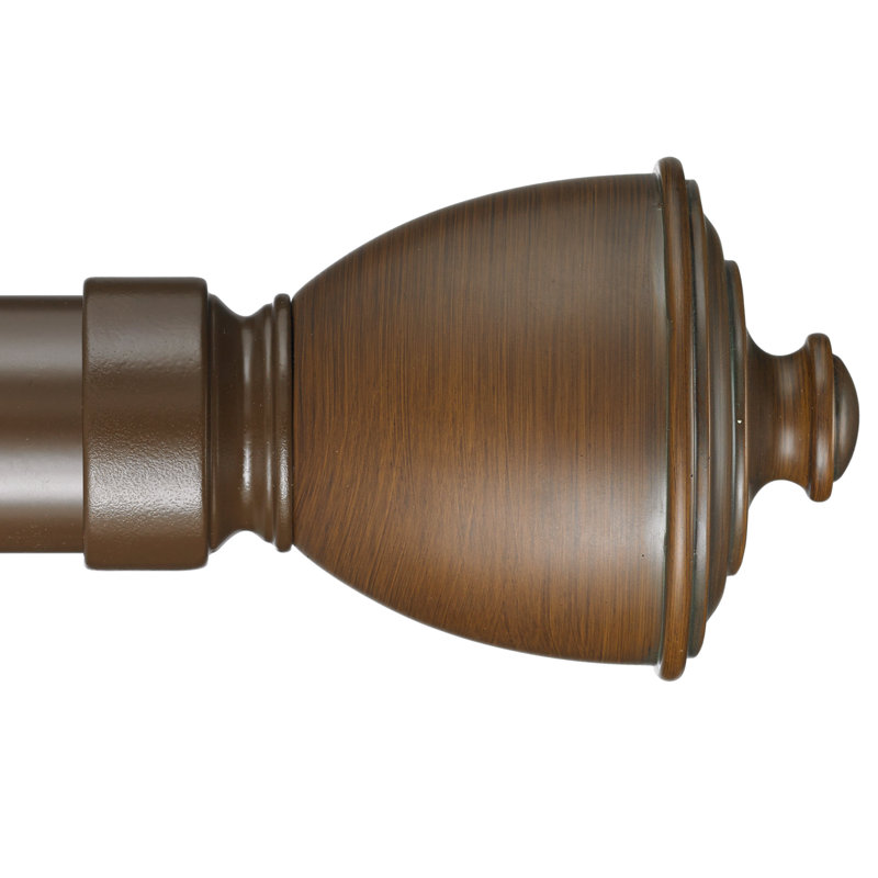 Lawhon Single Curtain Rod, Sienna, 2" H x 120" W x 3.75" D