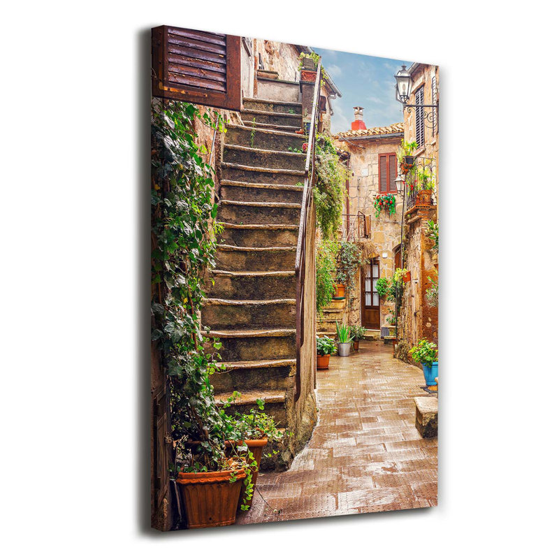 Italian Streets - Wrapped Canvas Print