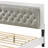Queen Bed With LED Light Padded Headboard