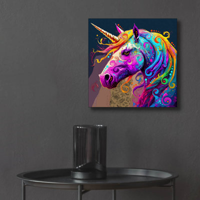 'Unicorn' by Dean Russo Acrylic Glass Wall Art,