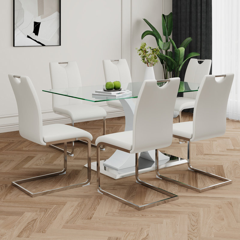 Table en verre de style moderne