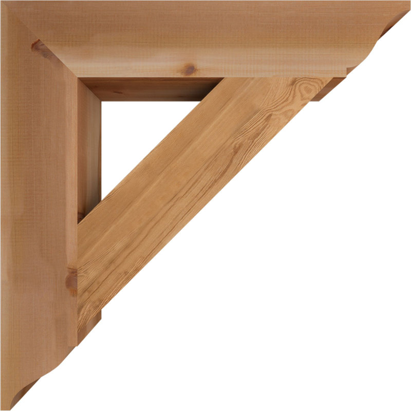 Support traditionnel, H 32 po x l 5,5 po x P 32 po, Cèdre rouge de l'Ouest (lisse)