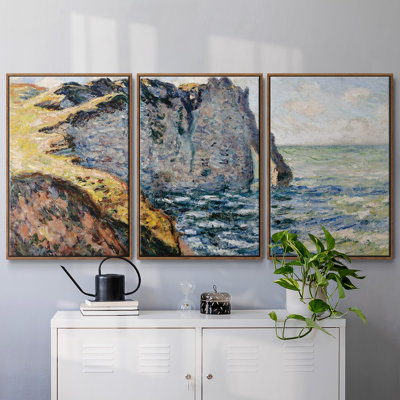Ensemble de 3 pièces encadrées sur toile Monet
