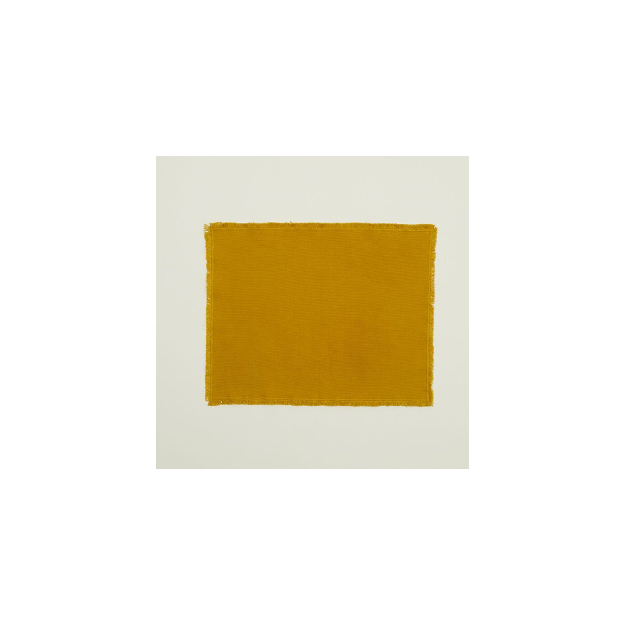 Essential Cotton Placemat - Set Of 4, Mustard
