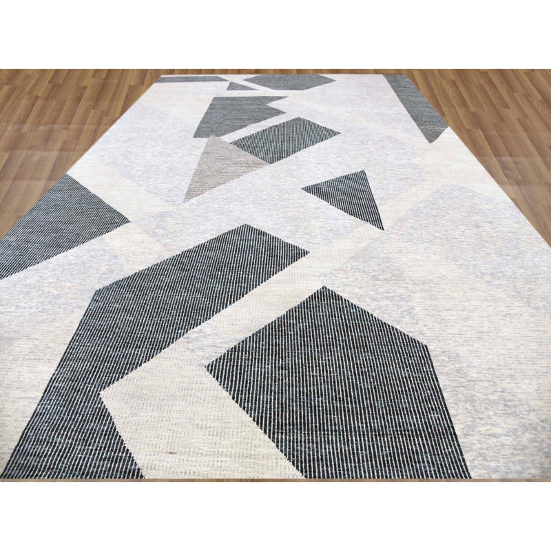 Tapis surdimensionné en laine douce noué à la main 12 pi 1 po x 18 pi 32D650916C7145D79EB9D130705F89DC