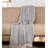 Lily Transitional Gray 52" x 67" Woven Handloom Throw