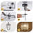 Black Crystal Pendant Light for Kitchen Island, Luxury Water Ripple Glass Chandelier Lights Fixture, Modern Elegant Adjustable Pendant Lighting for Dining Room Bedroom, E26 Bulb, L7'' x H11.8'', No Bulbs Included