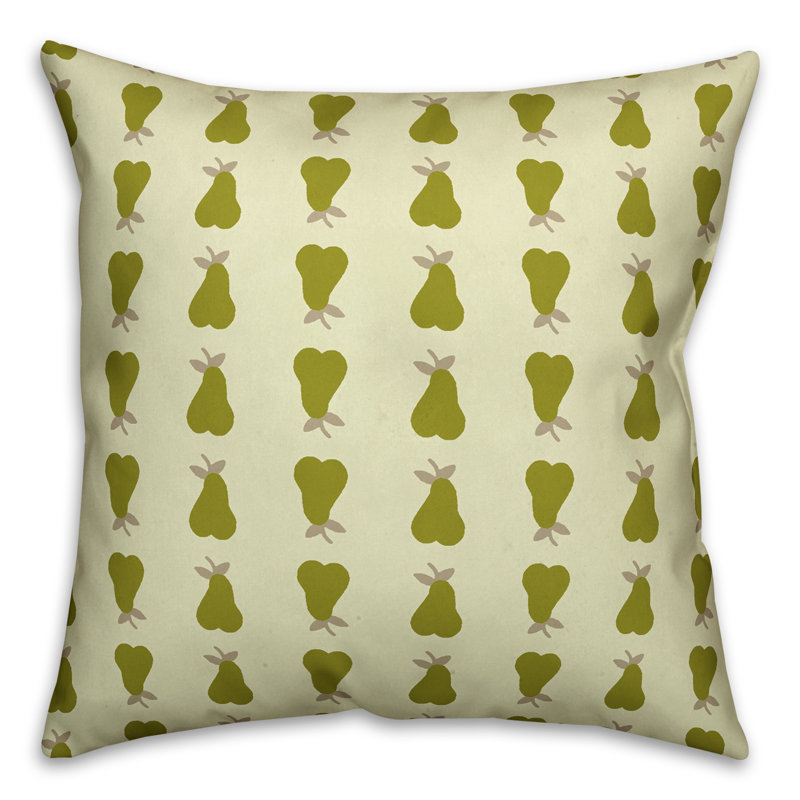  Housse de coussin Pear, 20 po x 20 po, Vert