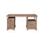 Bureau rectangulaire Chaliyah en bois d'acacia massif, 173 cm, avec tiroir à dossiers suspendus-1988975436
