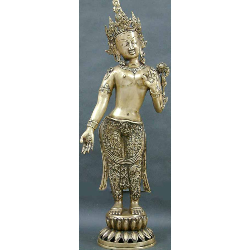 Déesse bouddhiste tibétaine grande taille debout Tara
