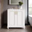 Meuble-lavabo de 30 po avec lavabo en céramique, ensemble de meuble-lavabo autoportant avec tiroir caché, armoire de rangement pour la salle de bain