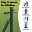 Hexagon Fence Green Steel-1297410149