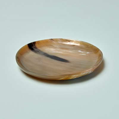 Assiette plate corne