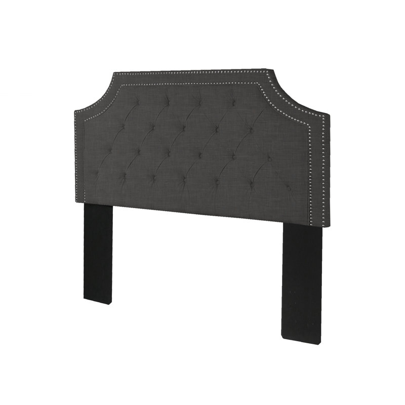 Tête de lit tapissier Alamar, Grand / double, gris