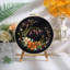 3 pièces / ensemble de matériel de bricolage, ensemble de bricolage, motif de fleurs, point de croix, peinture de table, photo suspendue avec cercle 11,7 po, A5