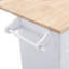 Ensemble d'îlot de cuisine campagnard avec abattant et 2 sièges, ensemble de table de salle à manger avec armoire de rangement, tiroirs et porte-serviettes Topmax, blanc et brun rustique-820971635