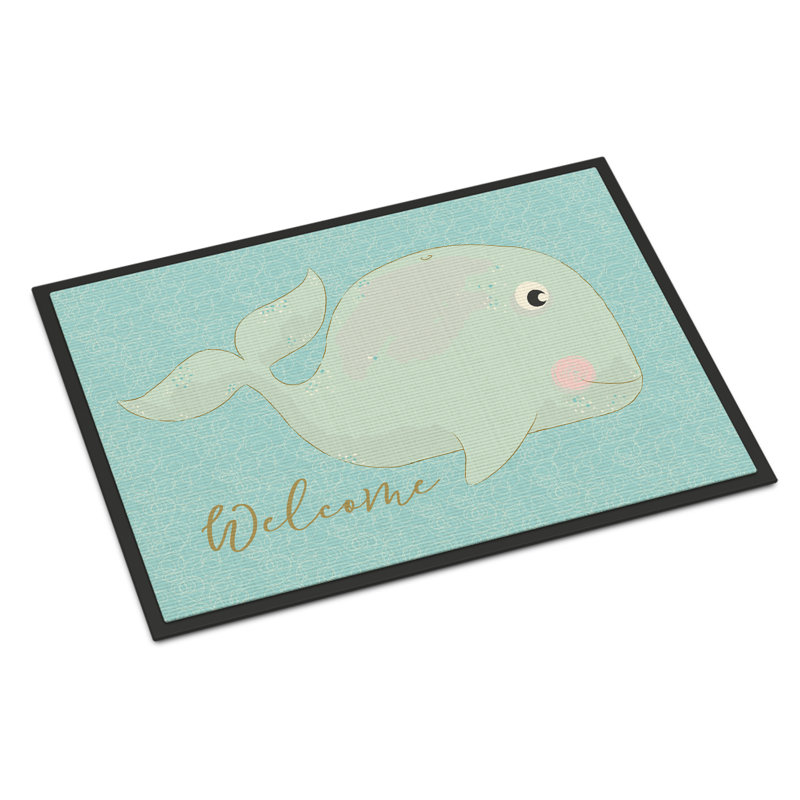 Tapis de porte pour l’extérieur anti-dérapant baleinee welcome Ferris, H 0,2 po x l 36 po x P 24 po