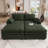 Manuel Corduroy 2-Seater Sofa Bed Apartment Modular Couch With Detachable Double Cushion-901560136