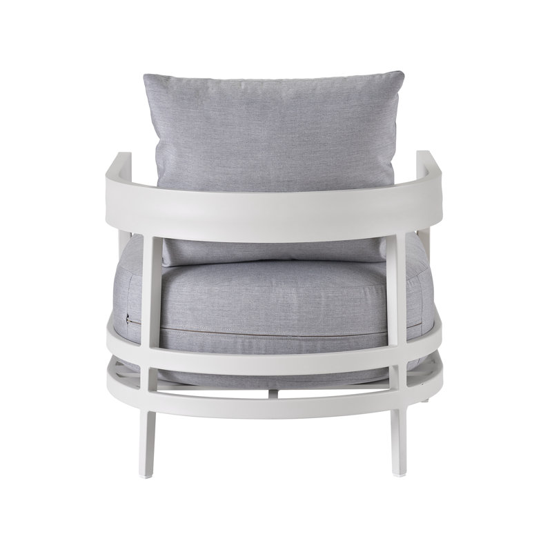 Patio Lounge Chair with Canvas Cushions
