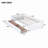Bed With 2 Drawers, Solid Rubber Wood Bed-1563941407