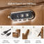 Medlin 31'W Transitional Faux Leather Dual Motor Swivel Rocker Recliner with USB Ports-1848657022