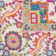 Tapis bleu sarcelle / rouge Verda